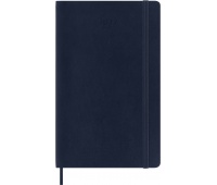 Kalendarz tygodniowy MOLESKINE 2027, 12M, L, 13x21cm, miękka oprawa, sapphire blue, Kalendarze, Zeszyty i bloki