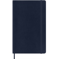 Kalendarz tygodniowy MOLESKINE 2027, 12M, L, 13x21cm, miękka oprawa, sapphire blue, Kalendarze, Zeszyty i bloki