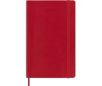 Kalendarz tygodniowy MOLESKINE 2027, 12M, L, 13x21cm, miękka oprawa, scarlet red, Kalendarze, Zeszyty i bloki