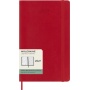 Kalendarz tygodniowy MOLESKINE 2027, 12M, L, 13x21cm, miękka oprawa, scarlet red, Kalendarze, Zeszyty i bloki