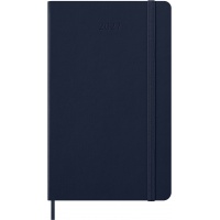 Kalendarz tygodniowy MOLESKINE 2027, 12M, L, 13x21cm, twarda oprawa, sapphire blue, Kalendarze, Zeszyty i bloki