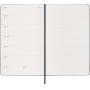 Kalendarz tygodniowy MOLESKINE 2027, 12M, L, 13x21cm, twarda oprawa, sapphire blue, Kalendarze, Zeszyty i bloki