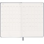 Kalendarz tygodniowy MOLESKINE 2027, 12M, L, 13x21cm, twarda oprawa, sapphire blue, Kalendarze, Zeszyty i bloki