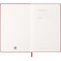 Kalendarz tygodniowy MOLESKINE 2027, 12M, L, 13x21cm, twarda oprawa, scarlet red, Kalendarze, Zeszyty i bloki