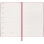 Kalendarz tygodniowy MOLESKINE 2027, 12M, L, 13x21cm, twarda oprawa, scarlet red, Kalendarze, Zeszyty i bloki