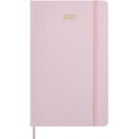 Kalendarz tygodniowy MOLESKINE 2027, 12M, L, 13x21cm, edycja limitowana, syntetyczna sk&oacute;ra węża, box, bordeaux, Kalendarze, Zeszyty i bloki