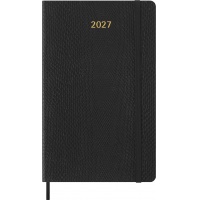 Kalendarz tygodniowy MOLESKINE 2027, 12M, L, 13x21cm, edycja limitowana, syntetyczna sk&oacute;ra węża, box, czarny, Kalendarze, Zeszyty i bloki
