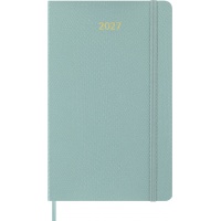 Kalendarz tygodniowy MOLESKINE 2027, 12M, L, 13x21cm, edycja limitowana, syntetyczna sk&oacute;ra węża, box, sage Green, Kalendarze, Zeszyty i bloki