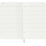 Kalendarz tygodniowy MOLESKINE 2027, 12M, L, 13x21cm, edycja limitowana, syntetyczna sk&oacute;ra węża, box, sage Green, Kalendarze, Zeszyty i bloki
