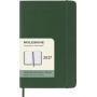 Kalendarz tygodniowy MOLESKINE 2027, 12M, P, 9x14cm, miękka oprawa, myrtle green, Kalendarze, Zeszyty i bloki