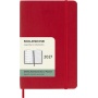 Kalendarz tygodniowy MOLESKINE 2027, 12M, P, 9x14cm, miękka oprawa, scarlet red, Kalendarze, Zeszyty i bloki