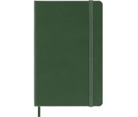 Kalendarz tygodniowy MOLESKINE 2027, 12M, P, 9x14cm, twarda oprawa, myrtle green, Kalendarze, Zeszyty i bloki