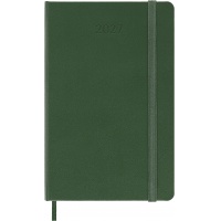 Kalendarz tygodniowy MOLESKINE 2027, 12M, P, 9x14cm, twarda oprawa, myrtle green, Kalendarze, Zeszyty i bloki