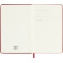 Kalendarz tygodniowy MOLESKINE 2027, 12M, P, 9x14cm, twarda oprawa, scarlet red, Kalendarze, Zeszyty i bloki