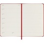 Kalendarz tygodniowy MOLESKINE 2027, 12M, P, 9x14cm, twarda oprawa, scarlet red, Kalendarze, Zeszyty i bloki