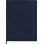 Kalendarz tygodniowy MOLESKINE 2027, 12M, XL, 19x25cm, miękka oprawa, sapphire blue, Kalendarze, Zeszyty i bloki