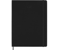 Kalendarz tygodniowy MOLESKINE 2027, 12M, XL, 19x25cm, twarda oprawa, czarny, Kalendarze, Zeszyty i bloki