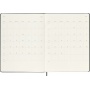 Kalendarz tygodniowy MOLESKINE 2027, 12M, XL, 19x25cm, twarda oprawa, czarny, Kalendarze, Zeszyty i bloki