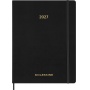 Kalendarz tygodniowy wertykalny MOLESKINE 2027, 13M, XXL, 23,5x28cm, miękka oprawa, czarny, Kalendarze, Zeszyty i bloki