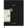 Kalendarz tygodniowy wertykalny MOLESKINE 2027, 13M, XXL, 23,5x28cm, miękka oprawa, czarny, Kalendarze, Zeszyty i bloki