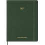 Kalendarz tygodniowy wertykalny MOLESKINE 2027, 13M, XXL, 23,5x38cm, miękka oprawa, myrtle green, Kalendarze, Zeszyty i bloki