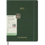 Kalendarz tygodniowy wertykalny MOLESKINE 2027, 13M, XXL, 23,5x38cm, miękka oprawa, myrtle green, Kalendarze, Zeszyty i bloki