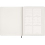 Kalendarz tygodniowy wertykalny MOLESKINE 2027, 13M, XXL, 23,5x38cm, miękka oprawa, myrtle green, Kalendarze, Zeszyty i bloki
