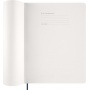 Kalendarz tygodniowy wertykalny MOLESKINE 2027, 13M, XXL, 23,5x28cm, miękka oprawa, sapphire blue, Kalendarze, Zeszyty i bloki
