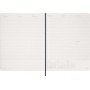Kalendarz tygodniowy wertykalny MOLESKINE 2027, 13M, XXL, 23,5x28cm, miękka oprawa, sapphire blue, Kalendarze, Zeszyty i bloki