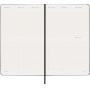 Kalendarz tygodniowy wertykalny MOLESKINE 2027, 12M, L, 13x21cm, twarda oprawa, czarny, Kalendarze, Zeszyty i bloki