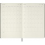 Kalendarz tygodniowy MOLESKINE Smart 2027, 12M, L, 13x21cm, twarda oprawa, czarny, Kalendarze, Zeszyty i bloki