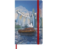 Notes MOLESKINE edycja limitowana Singapore, L, w linie, Notatniki, Zeszyty i bloki