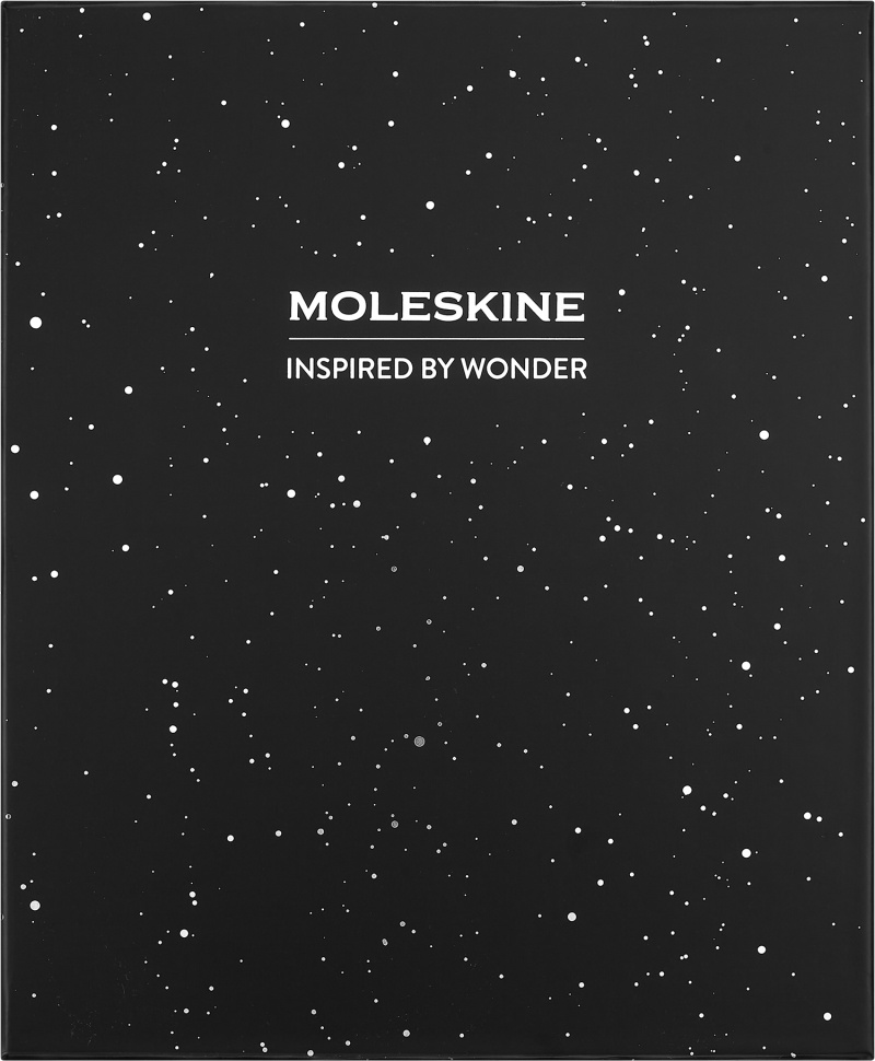 Zestaw MOLESKINE NASA: 2 przypinki + 1 notes L w linie + 4 oł&oacute;wki, Notatniki, Zeszyty i bloki