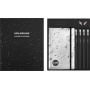 Zestaw MOLESKINE NASA: 2 przypinki + 1 notes L w linie + 4 oł&oacute;wki, Notatniki, Zeszyty i bloki