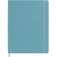 Notatnik MOLESKINE, XL ekstra duży, gładki, miękka okładka, turkusowy