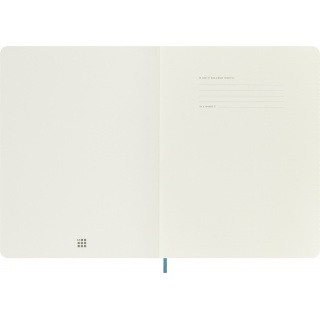 Notatnik MOLESKINE, XL ekstra duży, gładki, miękka okładka, turkusowy, Notatniki, Zeszyty i bloki