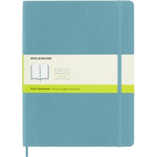 Notatnik MOLESKINE, XL ekstra duży, gładki, miękka okładka, turkusowy, Notatniki, Zeszyty i bloki