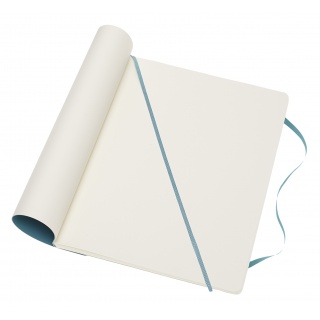 Notatnik MOLESKINE, XL ekstra duży, gładki, miękka okładka, turkusowy, Notatniki, Zeszyty i bloki