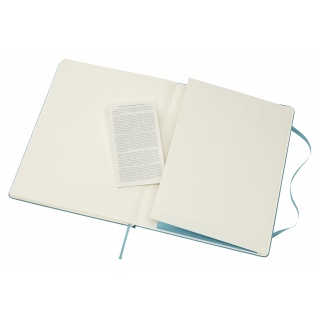 Notatnik MOLESKINE, XL ekstra duży, gładki, twarda okładka, turkusowy, Notatniki, Zeszyty i bloki
