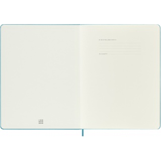 Notatnik MOLESKINE, XL ekstra duży, gładki, twarda okładka, turkusowy, Notatniki, Zeszyty i bloki