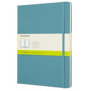Notatnik MOLESKINE, XL ekstra duży, gładki, twarda okładka, turkusowy, Notatniki, Zeszyty i bloki