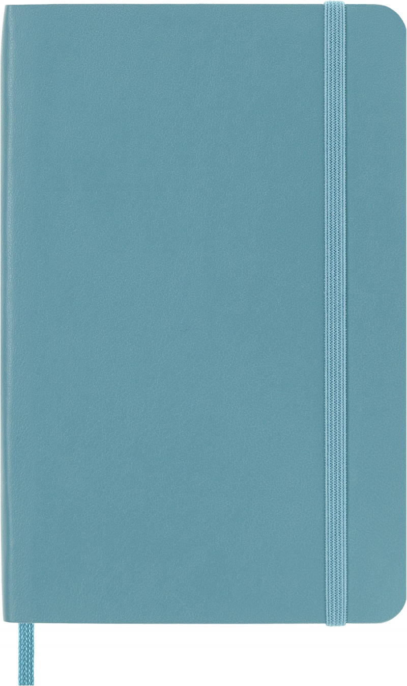Notes MOLESKINE, P, 9x14cm, gładki, miękka oprawa, Reef Blue, 192 strony, Notatniki, Zeszyty i bloki