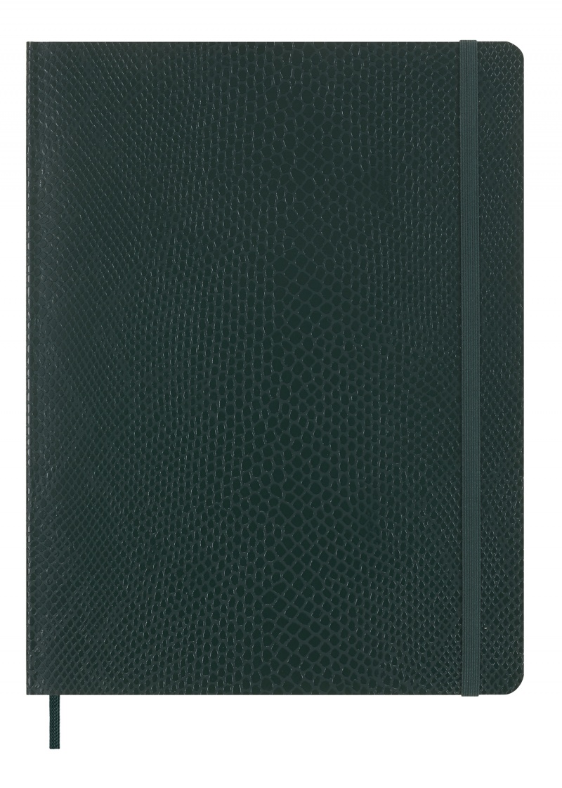 Notes MOLESKINE Pro, edycja limitowana Boa Synthetic, XL, w linie, zielony, box, Notatniki, Zeszyty i bloki