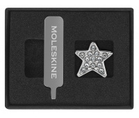 Pin MOLESKINE Star Crystal, silver