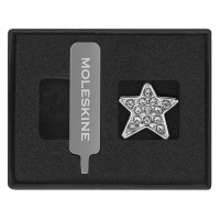 Przypinka MOLESKINE Star Crystal, srebrna