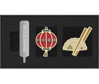 Set of 2 pins MOLESKINE Countries, China