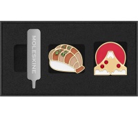 Set of 2 pins MOLESKINE Countries, Japan, Nigiri & Mount Fuji