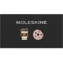 Zestaw 2 przypinek MOLESKINE Kraje, US East Coast, Coffee Cup & Doughnut, Notatniki, Zeszyty i bloki