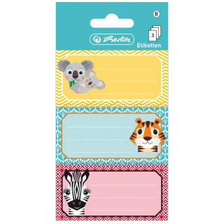 NAKLEJKI (3) SZKOLNE CUTE ANIMALS, Naklejki, Art. kreatywne