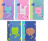 ZESZYT OXFORD ZOO BLOCKS A5 16K.LINIA PODW.KOL./10, Zeszyty, Zeszyty i bloki